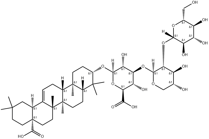 Oleanolic acid -3-O-glucosyl(1-2)xylyl(1-3)glucosiduronic acid