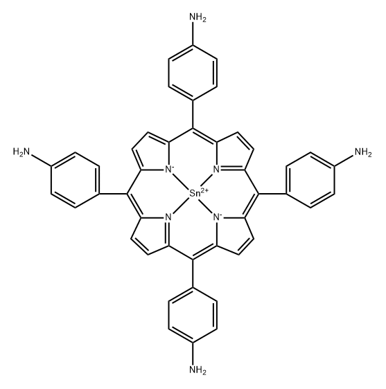 5,10,15,20-Tetrakis-(4-aminophenyl)-porphine-Sn(II) Struktur