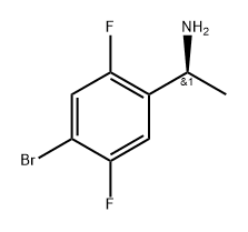 Benzenemethanamine, 4-bromo-2,5-difluoro-α-methyl-, (αS)- Struktur