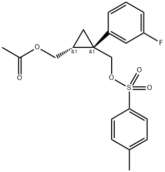 1,2-Cyclopropanedimethanol, 1-(3-fluorophenyl)-, 2-acetate 1-(4-methylbenzenesulfonate), (1S,2R)-