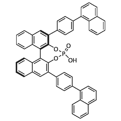 (R)-3,3'-Bis[4-(1-naphthalenyl)phenyl]-1,1'-binaphthyl-2,2'-diyl Hydrogenphosphate Struktur