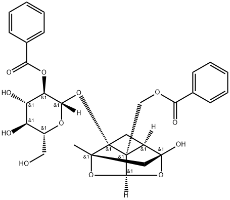 2'-O-Benzoylpaeoniflorin Struktur