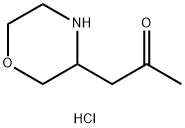 1-(morpholin-3-yl)propan-2-one hydrochloride Struktur