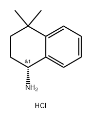 1-Naphthalenamine, 1,2,3,4-tetrahydro-4,4-dimethyl-, hydrochloride (1:1), (1R)- Struktur