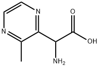 2-amino-2-(3-methylpyrazin-2-yl)acetic acid Struktur