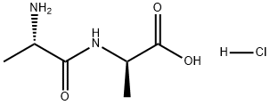 D-Alanine, N-L-alanyl-, monohydrochloride Struktur