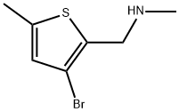 3-Bromo-N,5-dimethyl-2-thiophenemethanamine Struktur