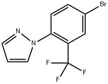 1-(4-bromo-2-(trifluoromethyl)phenyl)-1H-pyrazole Struktur