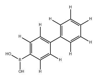 (2,2',3,3',4',5,5',6,6'-d9-[1,1'-Biphenyl]-4-yl)boronic Acid Struktur