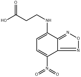 3-[N-(7'-nitrobenz-2'-oxa-1',3'-diazol-4'-yl)amino]propanic acid Struktur