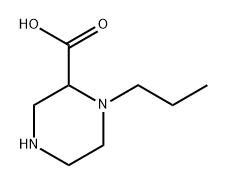 1-propylpiperazine-2-carboxylic acid Struktur