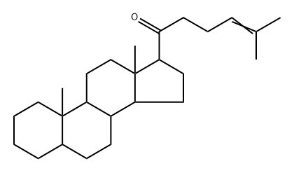 21-Nor-5α-cholest-24-en-20-one Struktur