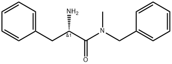 Benzenepropanamide, α-amino-N-methyl-N-(phenylmethyl)-, (αS)- Struktur