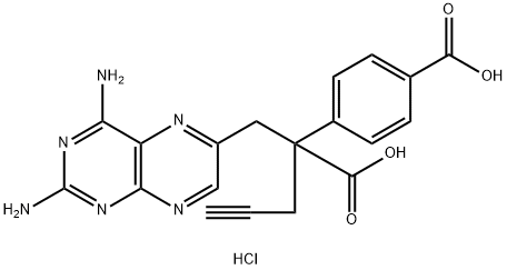 6-喋啶丙酸,2,4-二氨基-Α-(4-羧基苯基)-Α-2-丙炔-1-基 - 鹽酸鹽, 1497287-42-9, 結(jié)構(gòu)式