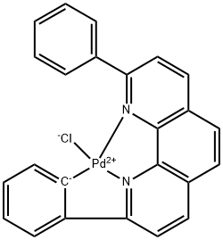 Diphenyl Phenanthroline NNC Palladium [DPP-NNC Pd] Struktur