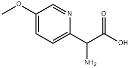 2-Pyridineacetic acid, α-amino-5-methoxy- Struktur