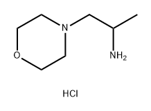 4-Morpholineethanamine, α-methyl-, hydrochloride (1:1) Structure