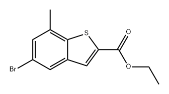 methyl 5-bromo-7-methylbenzo[b]thiophene-2-carboxylate Struktur