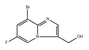 {8-bromo-6-fluoroimidazo[1,2-a]pyridin-3-yl}methanol Struktur