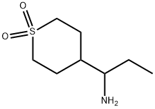 4-(1-aminopropyl)tetrahydro-2H-thiopyran1,1-dioxide Struktur