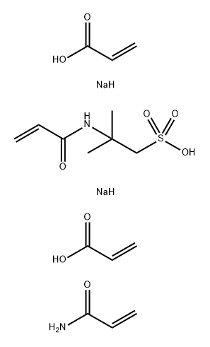 Acrylamide/acrylicacid/sodium-2-acrylamido-2-methylpropanesulfonate/sodiumacr Struktur