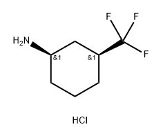 (1R,3S)-3-trifluoromethylcyclohexylamine hydrochloride Struktur