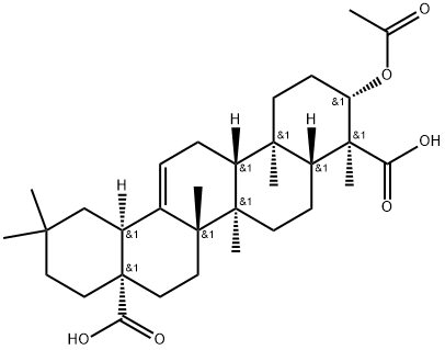 Gypsogenic Acid O-Acetate Struktur