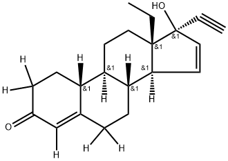 Gestodene-2,2,4,6,6,10-d6 	 Struktur