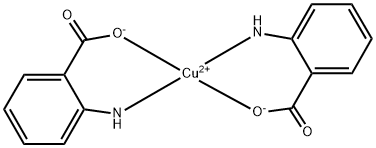 o-Aminobenzoic acid copper complex Struktur