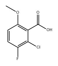 2-Chloro-3-fluoro-6-methoxybenzoic acid Struktur