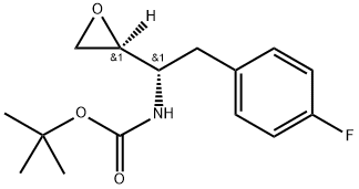 tert-Butyl ((R)-2-(4-fluorophenyl)-1-((R)-oxiran-2-yl)ethyl)carbamate Struktur