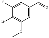 4-Chloro-3-fluoro-5-methoxybenzaldehyde Struktur