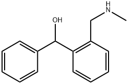 Benzenemethanol, 2-[(methylamino)methyl]-α-phenyl- Struktur