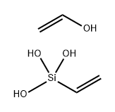 Ethenyl silanetriol polymer with ethenol Struktur