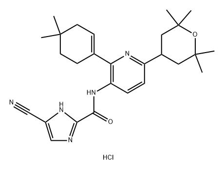 Edicotinib hydrochloride Struktur