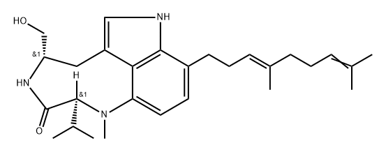 7-geranylindolactam V Struktur