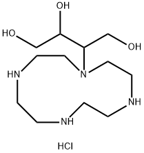 1,2,4-butanetriol-3-(1,4,7,10-tetraazacyclododec-1-yl)4hydrochloride Struktur