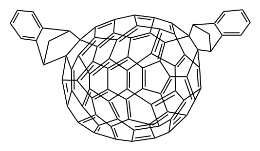 Indene-C70 bisadduct, mixture of isomers Struktur