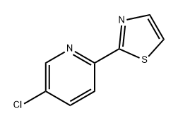 Pyridine, 5-chloro-2-(2-thiazolyl)- Struktur