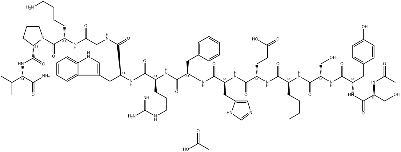 Afamelanotide acetate Struktur