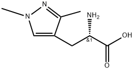 1H-Pyrazole-4-propanoic acid, α-amino-1,3-dimethyl-, (αS)- Struktur