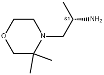 4-Morpholineethanamine, α,3,3-trimethyl-, (αS)- Struktur