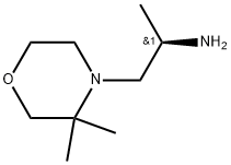 4-Morpholineethanamine, α,3,3-trimethyl-, (αR)- Struktur