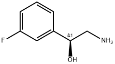 Benzenemethanol, α-(aminomethyl)-3-fluoro-, (αS)- Struktur