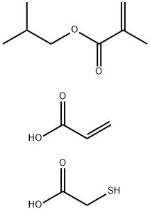 2-Propenoic acid, 2-methyl-, 2-methylpropyl ester, telomer with mercaptoacetic acid and 2-propenoic acid, ammonium salt Struktur