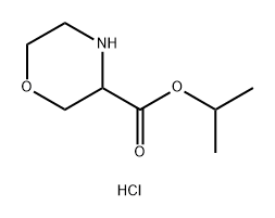 3-Morpholinecarboxylic acid, 1-methylethylester,hydrochloride Struktur