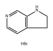 1H-Pyrrolo[2,3-c]pyridine, 2,3-dihydro-, hydrobroMide (1:2) Struktur