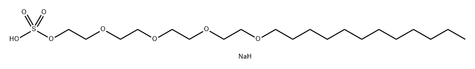 3,6,9,12-Tetraoxatetracosan-1-ol, hydrogen sulfate, sodium salt Struktur