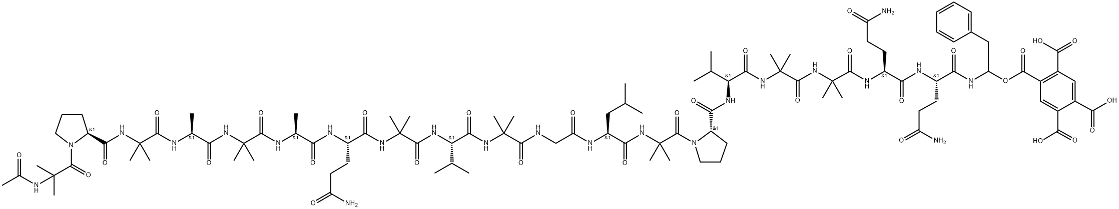 alamethicin F50 pyromellitate Struktur