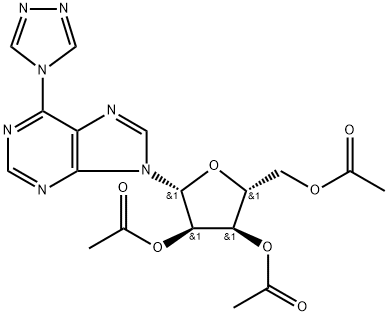 9H-Purine, 9-(2,3,5-tri-O-acetyl-β-D-ribofuranosyl)-6-(4H-1,2,4-triazol-4-yl)-